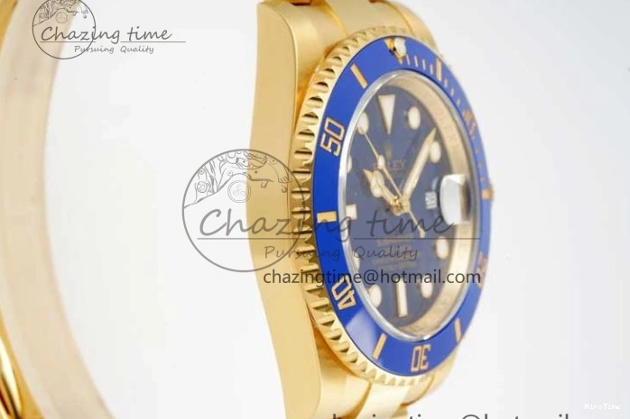 MiroTime 0220 EasyMatch Submariner 116618 LB Blue Ceramic YG Plated 904L Steel Clean 1:1 Best Edition VR 2092